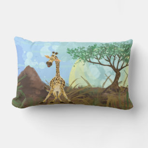 Coussin Rectangle Giraffe de la Parade Animale