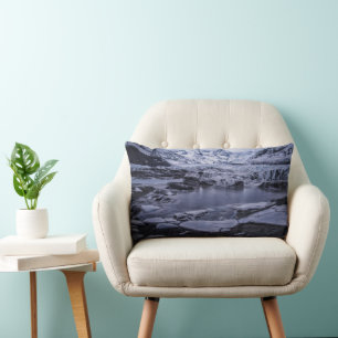 Coussin Rectangle Glace et neige Glacier Sólheimajökull, Islande