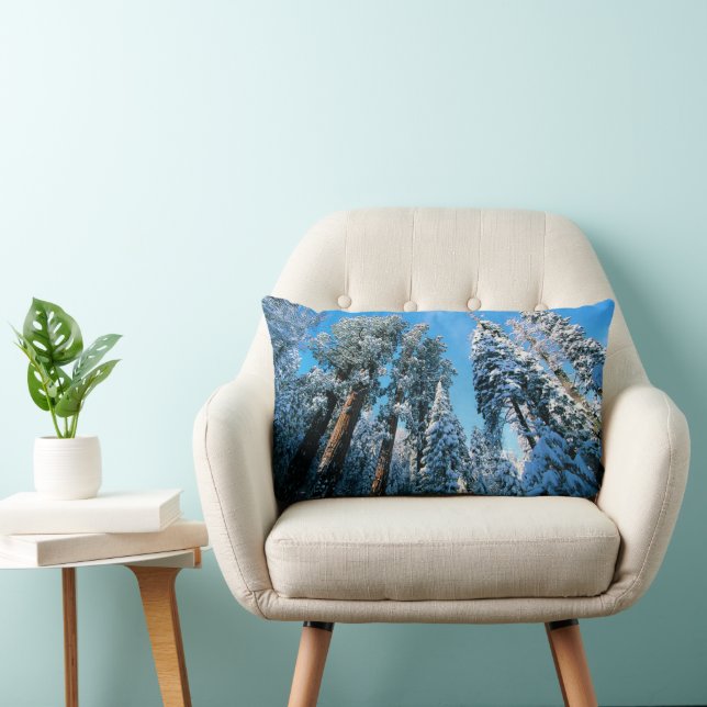 Coussin Rectangle Glace et neige | Parc national de Sequoia, Califor (Chaise)