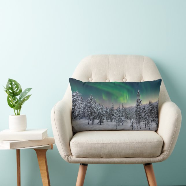 Coussin Rectangle Glace et neige | Paysage d'hiver, Finlande (Chaise)
