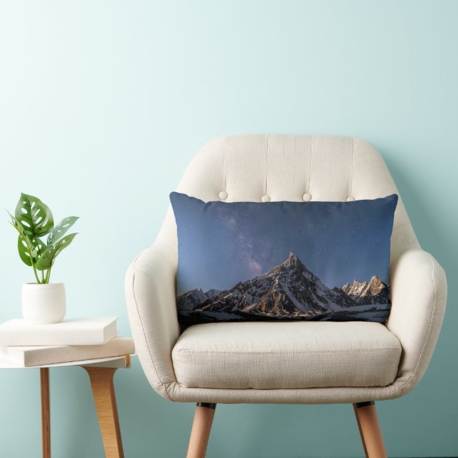 Coussin Rectangle Glace et neige | Voie Lactée Glacier Baltoro, Paki (Chaise)
