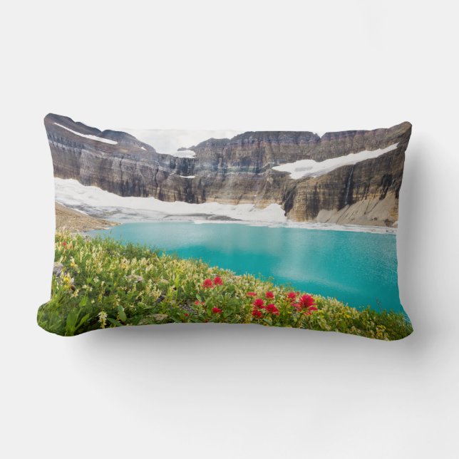 Coussin Rectangle Glacier Grinnell (Recto)