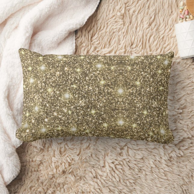 Coussin Rectangle Glam chic Parties scintillant or (Couverture)