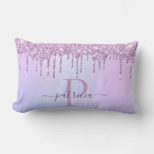 Coussin Rectangle Glam Purple Parties scintillant Drives Élégant Mon