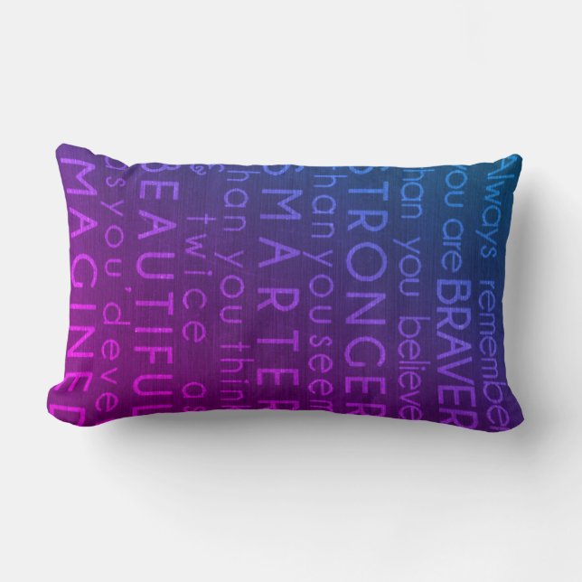 Coussin Rectangle Godgirl Cadeau Motivation Encouragement NOMMÉ (Recto)