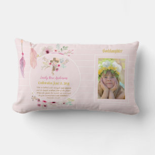 Coussin Rectangle Godgirl PHOTO Confirmation ou communion sainte