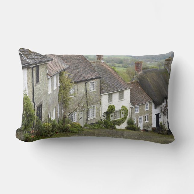 Coussin Rectangle Gold Hill, Shaftesbury, Dorset, Angleterre, Royaum (Recto)