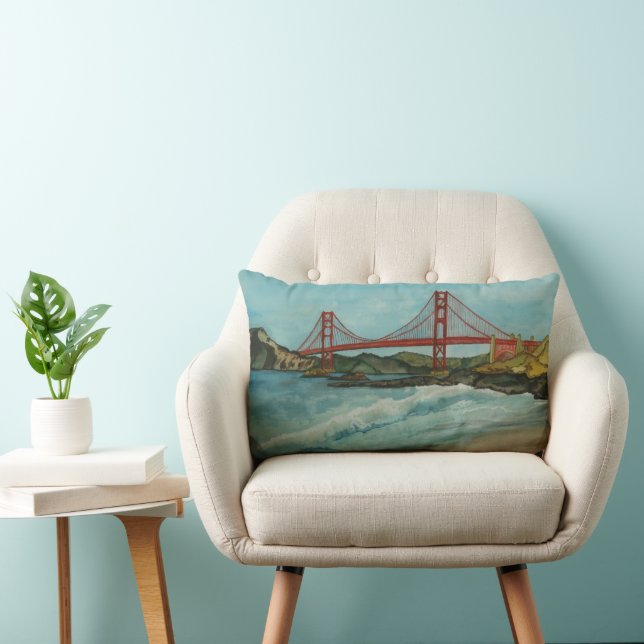 Coussin Rectangle Golden Gate Bridge (Chaise)