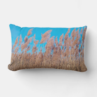 Coussin Rectangle Golden Prairie Grasses Nature Photo Lumbar Pillow