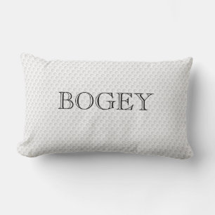 Coussin Rectangle Golf Ball Dimples BOGEY text Amusants Sports Decor
