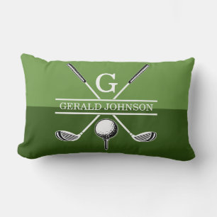Coussin Rectangle Golf Monogramme Design Jeu d'oreiller