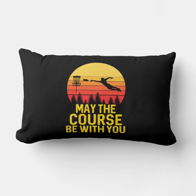 Coussin Rectangle Golf sur disque avec vous (Recto)