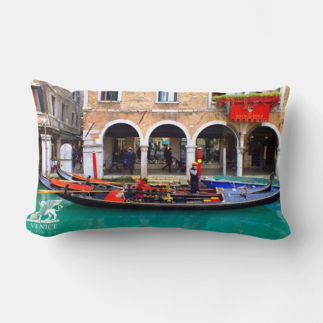 Coussin Rectangle Gondolier dans Cannaregio (Recto)