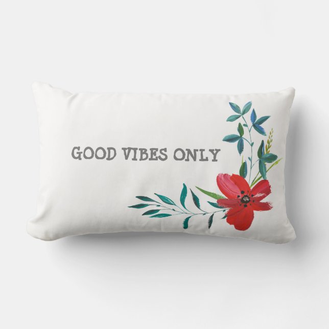 COUSSIN RECTANGLE GOOD VIBES SEULEMENT (Recto)