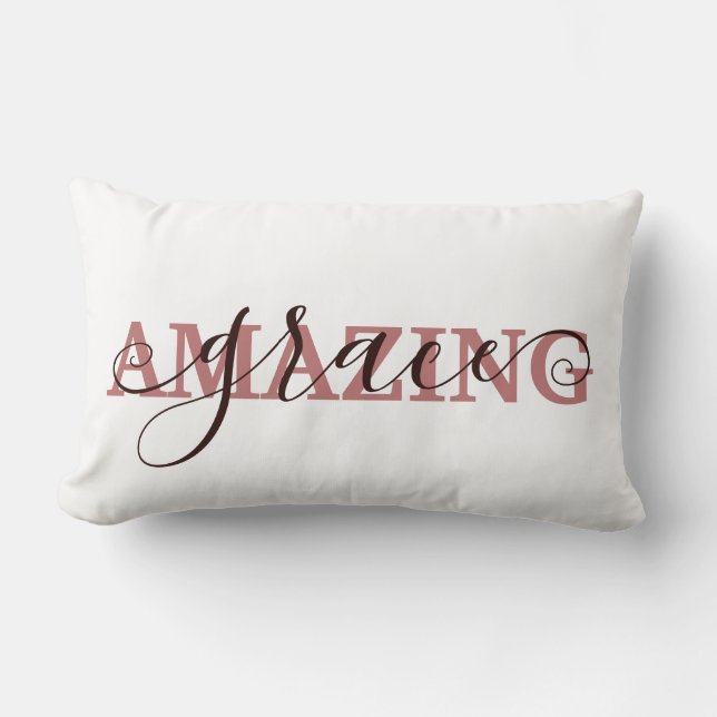 Coussin Rectangle Grâce étonnante (Recto)