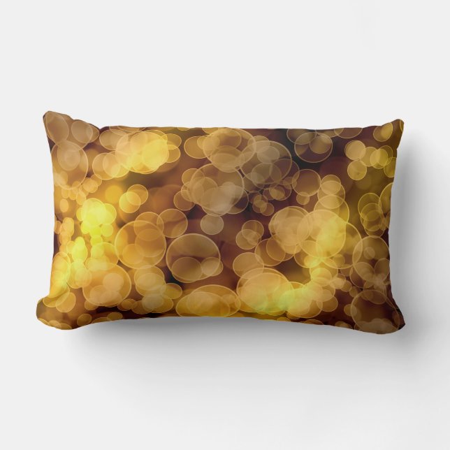 Coussin Rectangle Gradient abstrait de Bokeh (Recto)