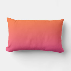 Coussin Rectangle Gradient orange et rose