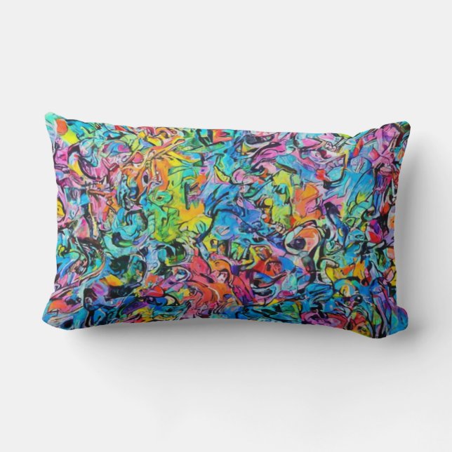 Coussin Rectangle graffiti (Verso)