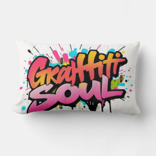 Coussin Rectangle Graffiti Soul Pillow - Urban Street Art Hip Hop 