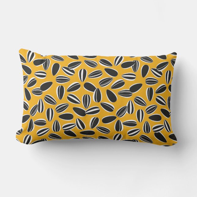 Coussin Rectangle Graines de tournesol (Recto)