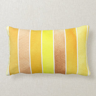 Coussin Rectangle grand arrière - plan jaune d'aquarelle - aquarell