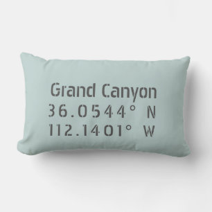 Coussin Rectangle Grand Canyon Latitude Longitude