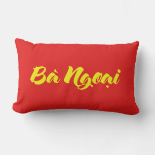 Coussin Rectangle Grand-mère vietnamienne (maternelle) - Bà Ngotchi