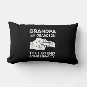 Coussin Rectangle Grand-Père Et Grand-Fils La Légende Et L'Héritage