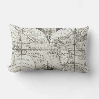 Coussin Rectangle Grand Voyages Vieux Antique Carte générale Monde