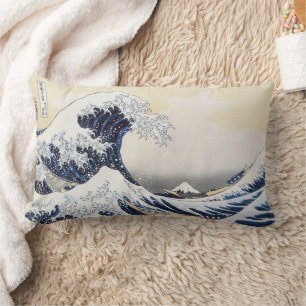 Coussin Rectangle Grande vague au large de Kanagawa Hokusai