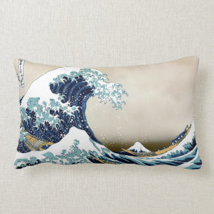 Coussin Rectangle Grande vague de haute qualité outre de Kanagawa