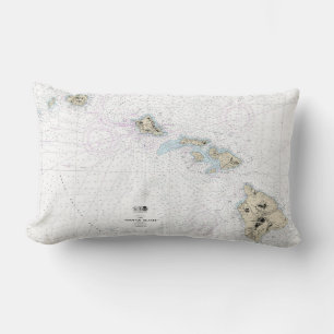 Coussin Rectangle Graphique marin des îles Hawaiiennes 19004