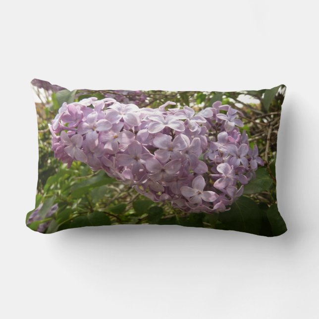 Coussin Rectangle Grappe de fleurs de Lilac Printemps Floral (Recto)