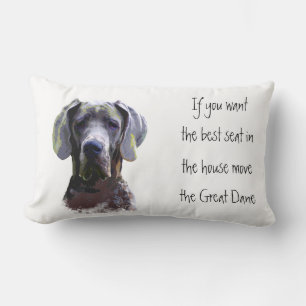 Coussin Rectangle Great Dane Humour Meilleur siège dans la maison Ch