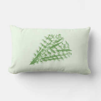 Coussin Rectangle Green plant in the shape of a bouquet.