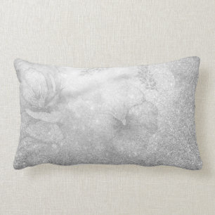 Coussin Rectangle Gris gris neutre d'aquarelle de parties