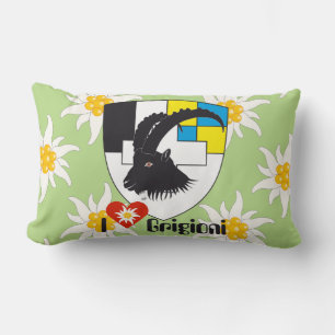 Coussin Rectangle Grischun Grigioni Schweiz Svizra Kissen