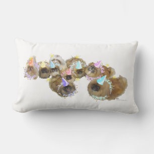Coussin Rectangle Groupe de célébration Pékinois