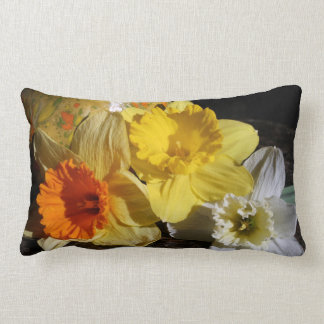Coussin Rectangle Groupe de trois personnes de jonquille