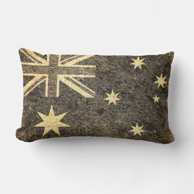 Coussin Rectangle Grunge Australia (Recto)