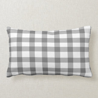Coussin Rectangle Guingan noir