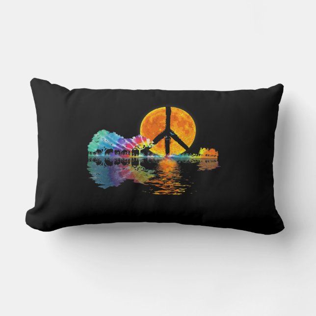 Coussin Rectangle Guitar Lake Shadow (Recto)
