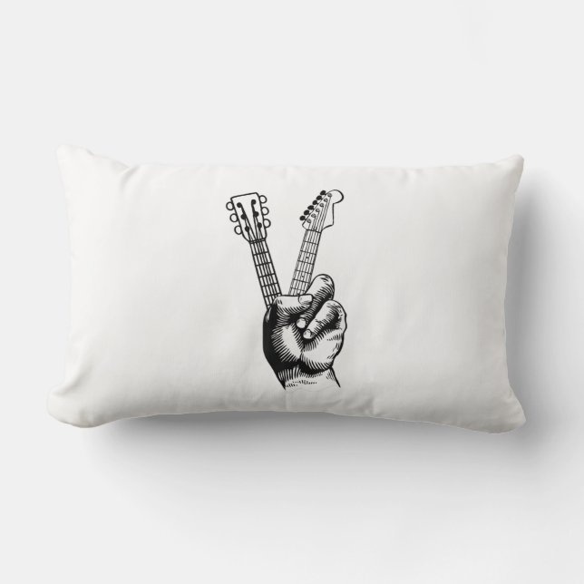 Coussin Rectangle Guitar Lover | Say Hi Guitar (Recto)