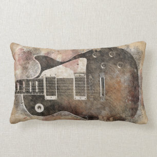 Coussin Rectangle Guitare vintage