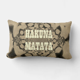 Coussin Rectangle Hakuna Matata Classic Décor Coton Lumbar