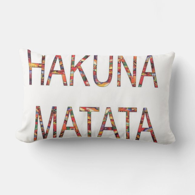 Coussin Rectangle Hakuna Matata Pas De Problème (Recto)