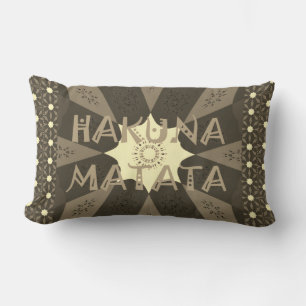 Coussin Rectangle Hakuna Matata urbain fantastique Vector Design flo