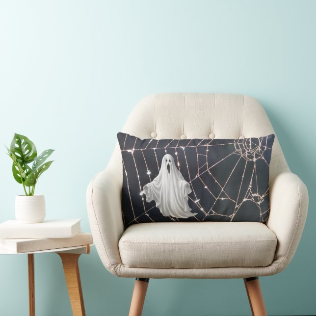 Coussin Rectangle Halloween Ghost (Chaise)