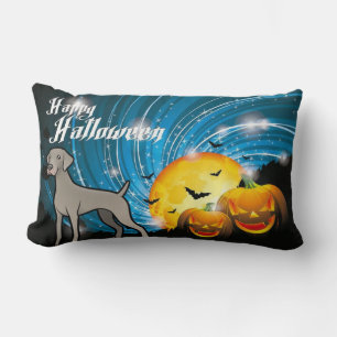 Coussin Rectangle Happy Halloween Weimaraner