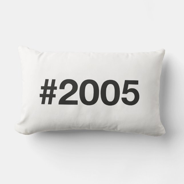 Coussin Rectangle Hashtag 20 Anniversaire 2005 (Recto)